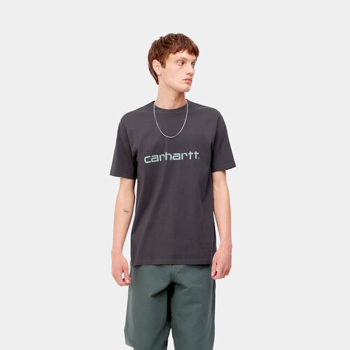 Camiseta Carhartt morada S/S Script T-Shirt  XS