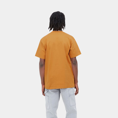 Camiseta Carhartt Marron ochre S/S Happy Script T-Shirt XS