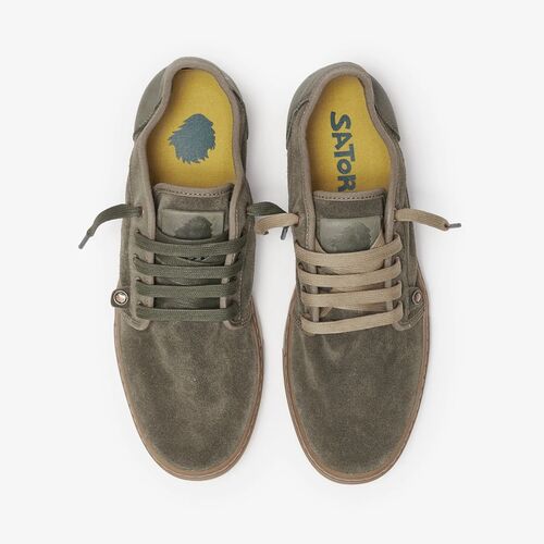 Zapatillas Satorisan verde Heisei suede Deep Khaki  41