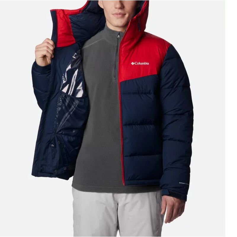 Columbia Chaqueta Esquí Iceline Ridge para hombre Índigo brillante, azul  marino colegial, C brillante