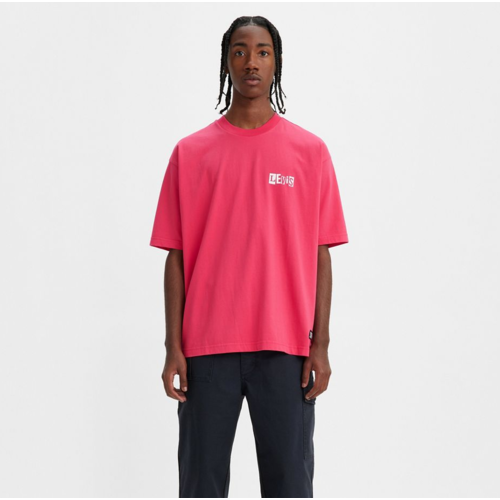 Camiseta rosa Levis Camiseta Estampada Holgada Levis Skate Raspberry ROSA S