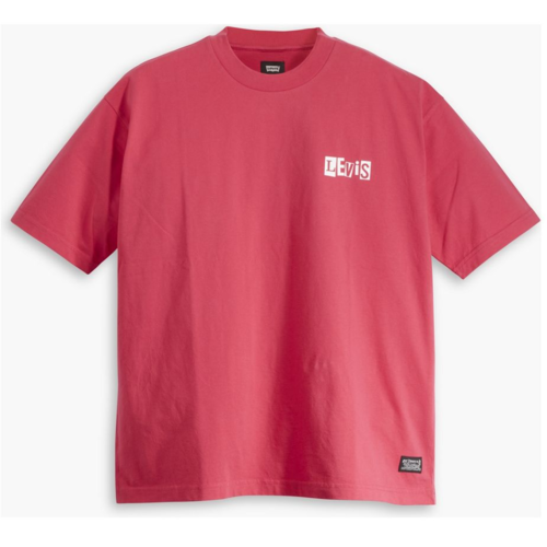 Camiseta rosa Levis Camiseta Estampada Holgada Levis Skate Raspberry ROSA S