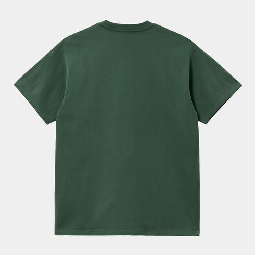 Camiseta Carhartt Verde Script Embroidery T-Shirt Treehouse XS
