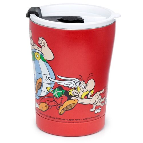 Taza Puckator Térmica para Llevar de Acero Inoxidable - Astérix y Obélix TU