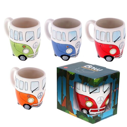 Taza de Cermica 3D con Forma - Caravana MULTI