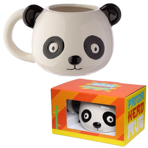 Taza de Cermica 3D con Forma Puckator- Oso Panda Animales Adorables Adoramals TU