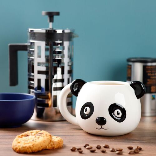 Taza de Cermica 3D con Forma Puckator- Oso Panda Animales Adorables Adoramals TU