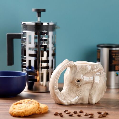 Taza 3D con Forma Puckator- Cabeza de Elefante TU