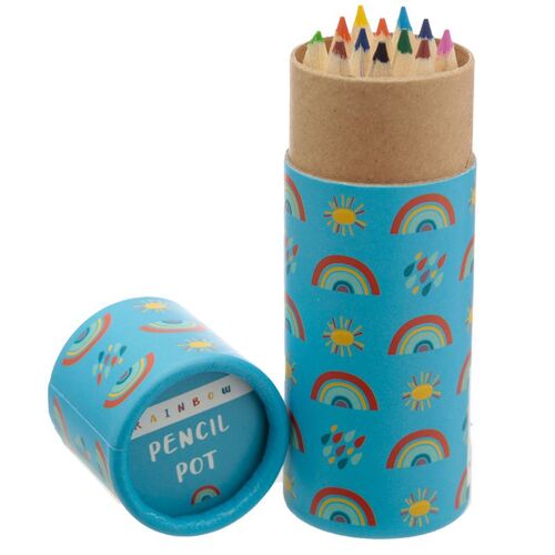 Tubo con Lápices de Colores Puckator- Arcoíris TU