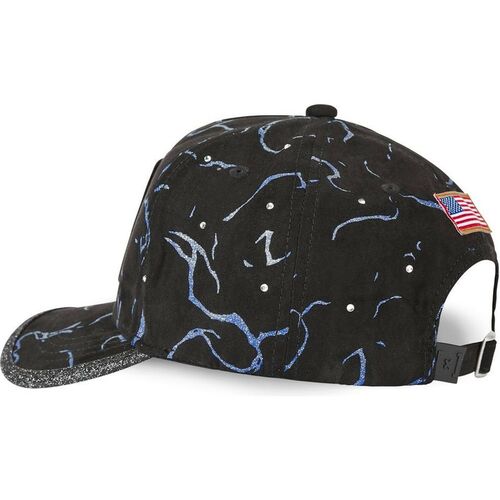 Gorra Capslab curva negra ajustable GLI NASA TU