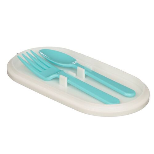 Fiambrera Táper Bento con Compartimentos y Cubiertos Puckator - Caravana TU