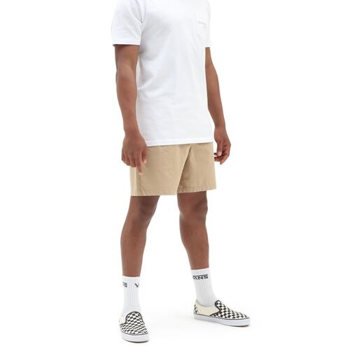 Pantaln Corto Beige Vans Elstico Range De Corte Holgado S