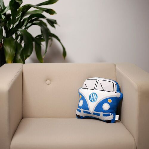 Cojn azul con forma Puckator Caravana Volkswagen VW T1 Camper TU