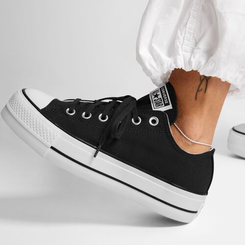 Zapatillas Negras Converse Chuck Taylor All Star Platform Canvas  35