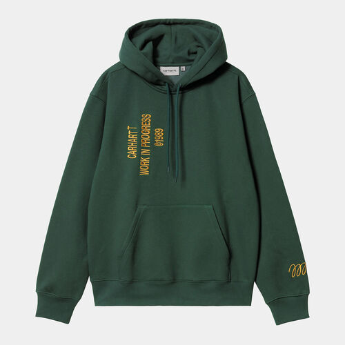Sudadera Verde Carhartt Discovery Green Hooded Signature Sweat L