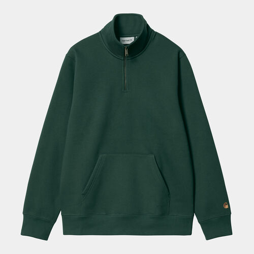 Sudadera Verde Carhartt Chase Neck Zip Sweatshirt Discovery Green S