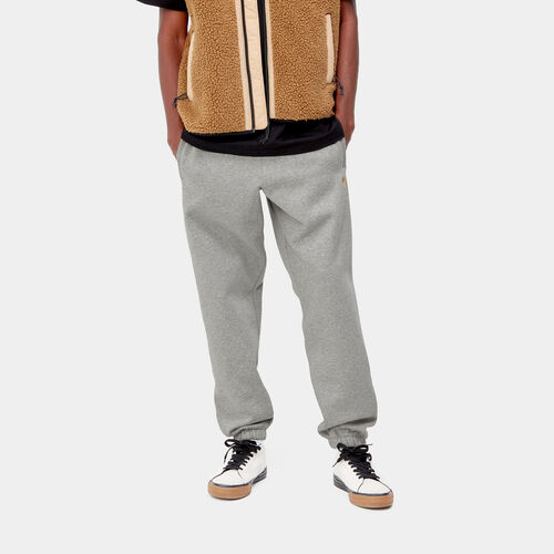 Pantalón de Chandal Gris Carhartt Chase Sweat Pant Grey Heather XS