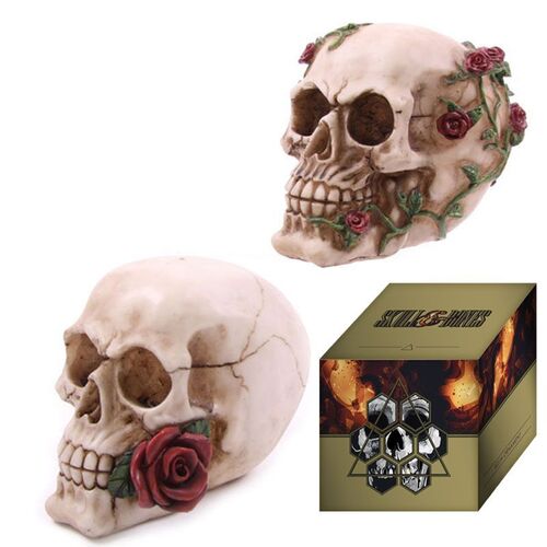 Figura Calavera y Rosas Puckator TU