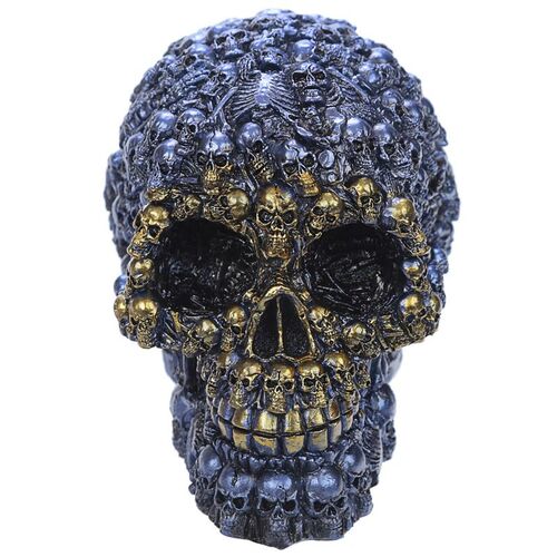 Figura Calavera Calavera con Mini Calaveras Metálicas Puckator TU