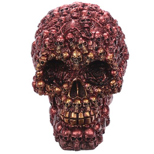 Figura Calavera Calavera con Mini Calaveras Metálicas Puckator TU