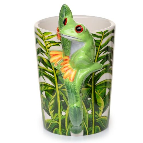 Taza de Cerámica Asa con Forma de Rana Puckator TU