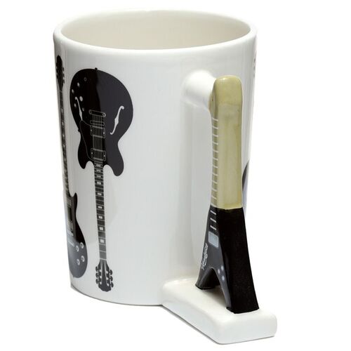 Taza de Cerámica Asa con Forma de Guitarra Puckator TU