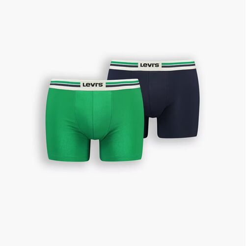 Pack 2 Boxers Levis Verde/Azul S