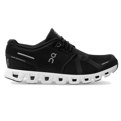 Zapatillas Negra y Blanca On Running Cloud 5 Black-White 37