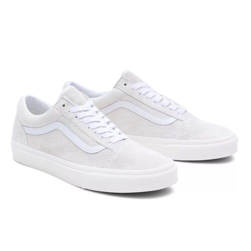 Zapatillas Vans Blancas Old Skool de Ante de Cerdo 36