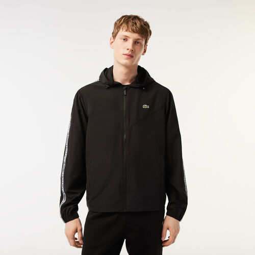 Chaqueta de Chándal Negra Lacoste Básica S