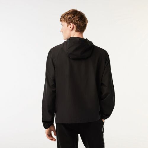 Chaqueta de Chándal Negra Lacoste Básica S