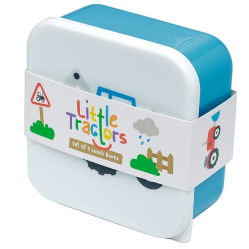 Set de 3 Fiambreras Tper Infantiles Tractores Puckator TU