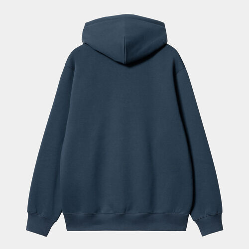 Sudadera Azul Carhartt Hooded Sweat Squid - Salt L