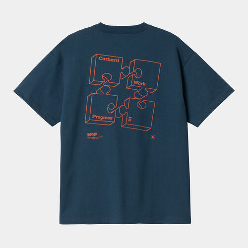 Camiseta Azul Carhartt Assemble T-Shirt Squid S