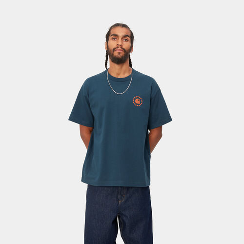Camiseta Azul Carhartt Assemble T-Shirt Squid S