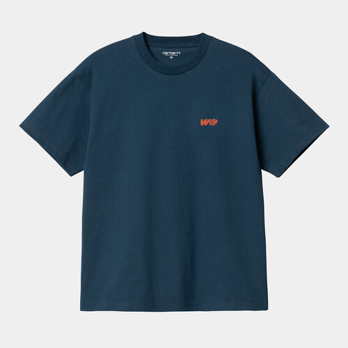 Camiseta Azul Carhartt Assemble T-Shirt Squid S