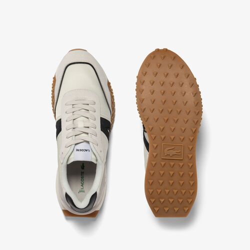 Zapatillas Lacoste  L-Spin Deluxe en piel Blanco - Negro 45