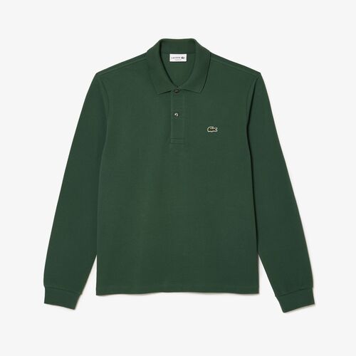 Polo Verde Lacoste Manga Larga Sequoia S