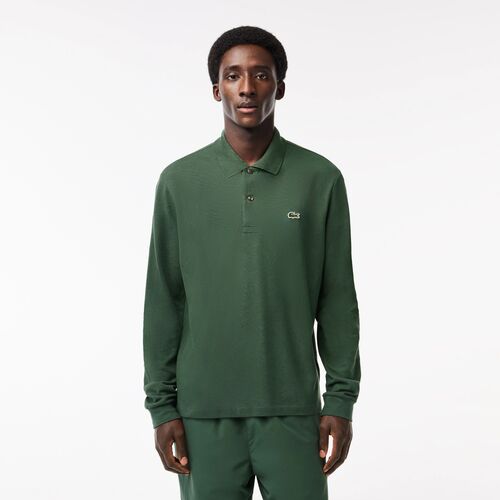 Polo Verde Lacoste Manga Larga Sequoia M