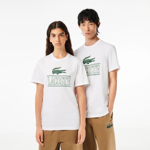 Camiseta Blanca Lacoste Regular Fit S