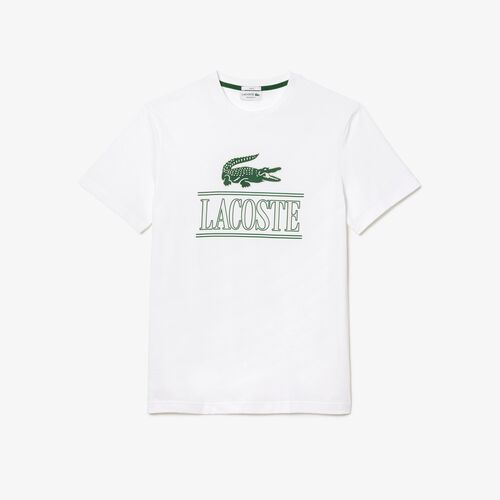 Camiseta Blanca Lacoste Regular Fit S