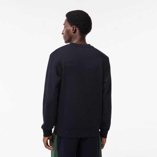 Sudadera Azul Lacoste sin capucha Classic Fit 3D S