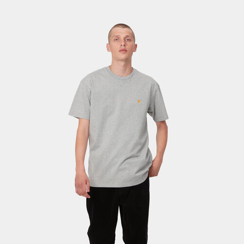 Camiseta Gris Carhartt Chase T-Shirt Grey Heather S