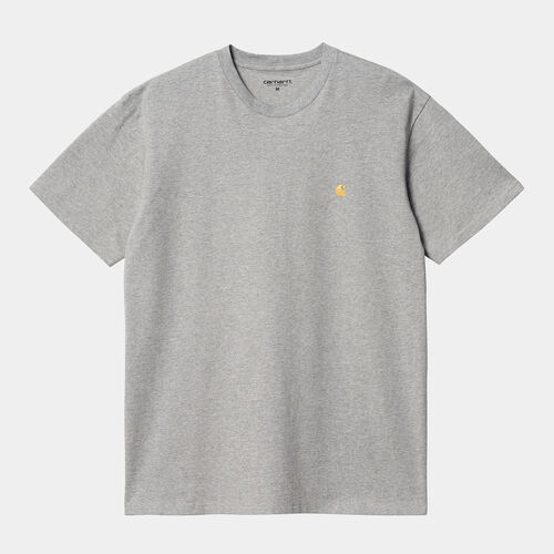 Camiseta Gris Carhartt Chase T-Shirt Grey Heather  L