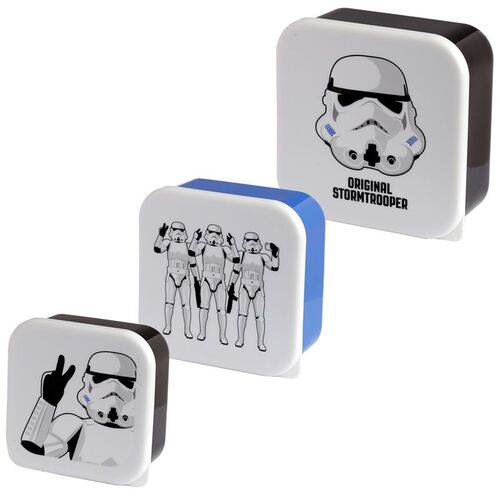 Set de 3 Fiambreras Tper Soldado Imperial Puckator Stormtrooper TU