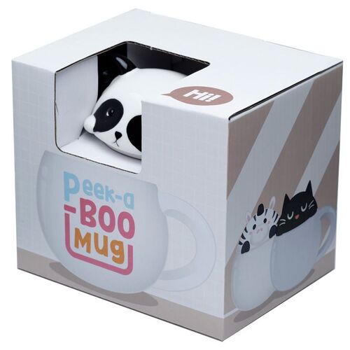 Taza de Cermica con Tapa Oso Panda Puckator TU