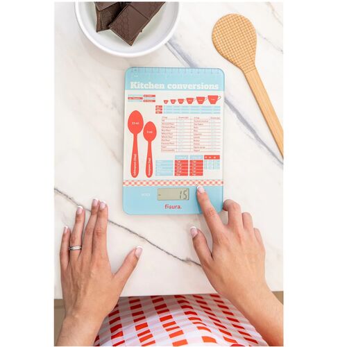 Báscula digital de cocina con medidas de repostería Fisura TU