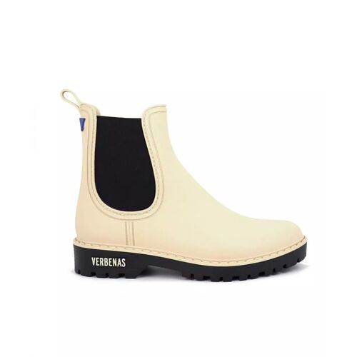 Botas Agua Beige Verbenas Gaudi Mate Crudo-Negro 40