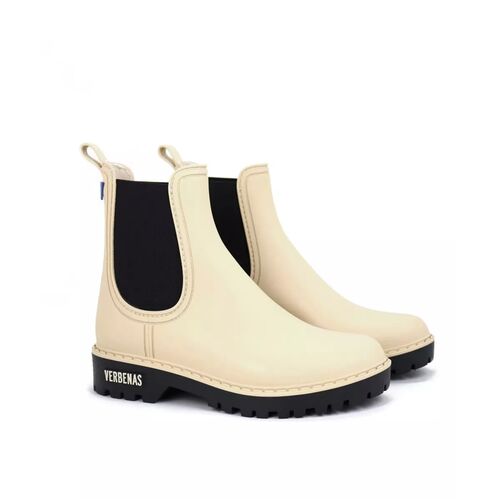 Botas Agua Beige Verbenas Gaudi Mate Crudo-Negro 40