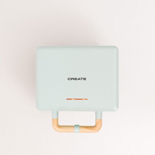  - Sandwichera grill y gofrera de placas intercambiables Azul Pastel Create STONE 3 IN 1 STUDIO